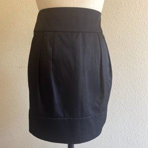 Club Monaco Black Bubble Tulip Mini Skirt Side Zip | Size 2